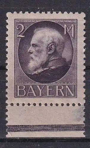 Altdeutschland Bayern  Nr 105 Falz / Gummimängel / *