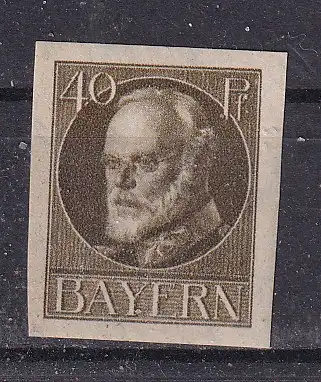 Altdeutschland Bayern  Nr 100 Falz / Gummimängel / *