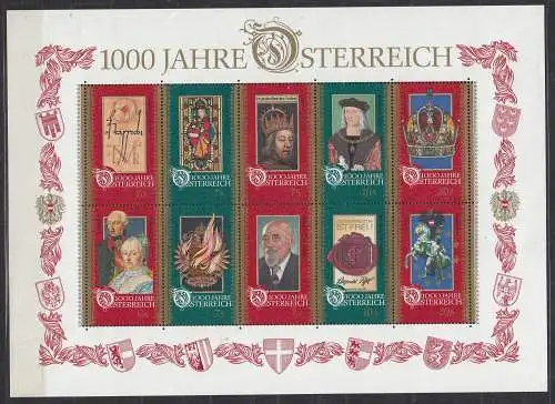 Österreich  Nr Block 12 Postfrisch / **