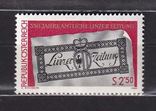 Österreich  Nr 1657 Postfrisch / **