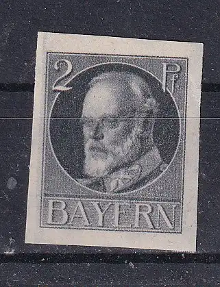 Altdeutschland Bayern  Nr 110 B Falz / Gummimängel / *