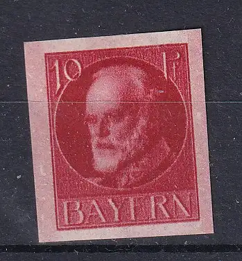 Altdeutschland Bayern  Nr 114 B Falz / Gummimängel / *