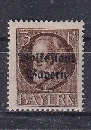 Altdeutschland Bayern  Nr 116 Falz / Gummimängel / *