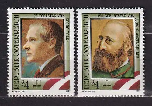 Österreich  Nr 1974/75 Postfrisch / **