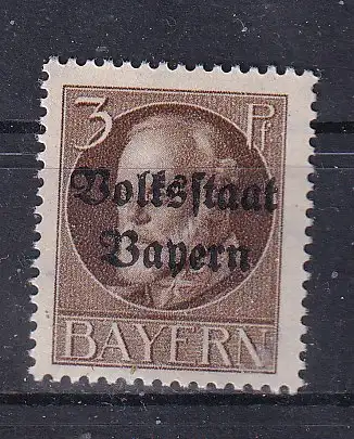 Altdeutschland Bayern  Nr 116 A Falz / Gummimängel / *