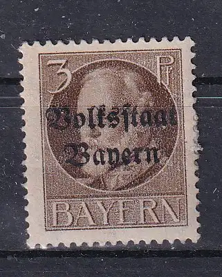 Altdeutschland Bayern  Nr 116 A Falz / Gummimängel / *