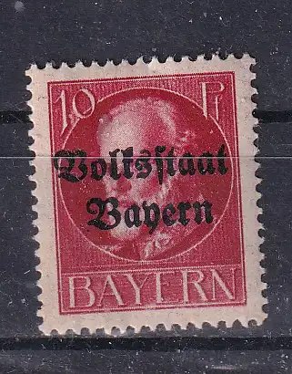 Altdeutschland Bayern  Nr 119 Falz / Gummimängel / *