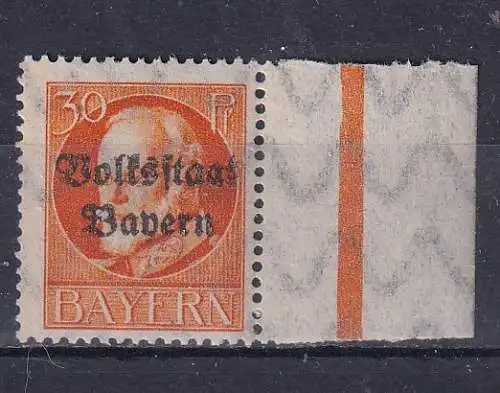 Altdeutschland Bayern  Nr 123 Falz / Gummimängel / *