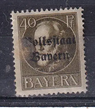 Altdeutschland Bayern  Nr 124 Falz / Gummimängel / *