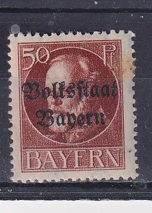 Altdeutschland Bayern  Nr 125 Falz / Gummimängel / *