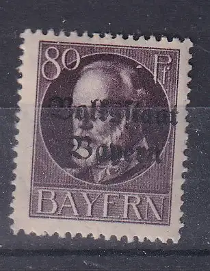 Altdeutschland Bayern  Nr 127 Falz / Gummimängel / *