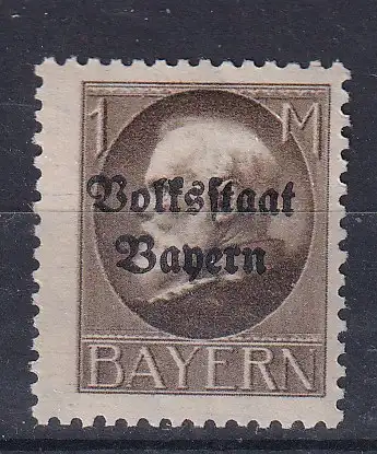 Altdeutschland Bayern  Nr 128 Falz / Gummimängel / *