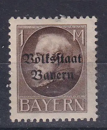 Altdeutschland Bayern  Nr 128 Falz / Gummimängel / *