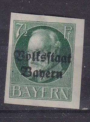 Altdeutschland Bayern  Nr 118 B Falz / Gummimängel / *