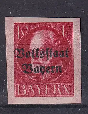 Altdeutschland Bayern  Nr 119 B Falz / Gummimängel / *