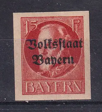 Altdeutschland Bayern  Nr 120 B Falz / Gummimängel / *