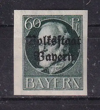 Altdeutschland Bayern  Nr 126 B Falz / Gummimängel / *
