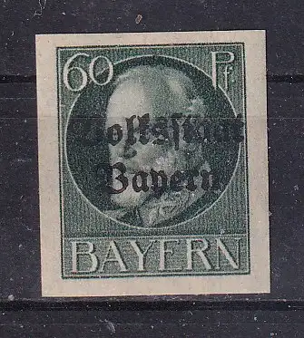 Altdeutschland Bayern  Nr 126 B Falz / Gummimängel / *