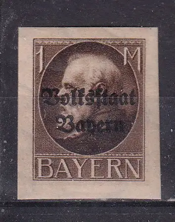 Altdeutschland Bayern  Nr 128 B Falz / Gummimängel / *