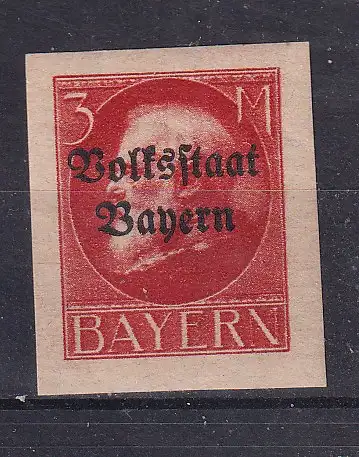 Altdeutschland Bayern  Nr 130 B Falz / Gummimängel / *