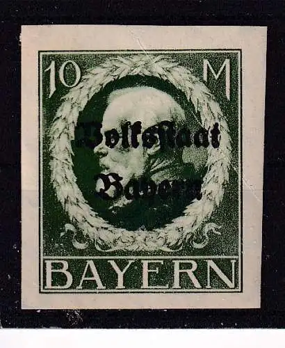 Altdeutschland Bayern  Nr 132 B Falz / Gummimängel / *