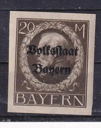 Altdeutschland Bayern  Nr 133 B Falz / Gummimängel / *