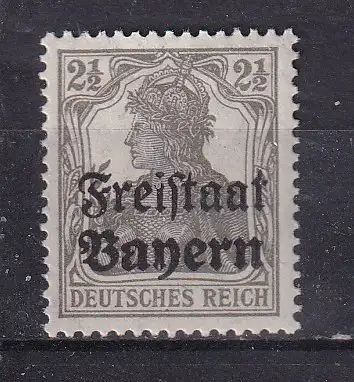 Altdeutschland Bayern  Nr 136 Falz / Gummimängel / *