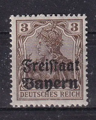 Altdeutschland Bayern  Nr 137 Falz / Gummimängel / *
