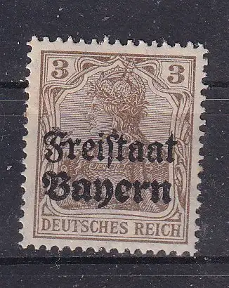 Altdeutschland Bayern  Nr 137 Falz / Gummimängel / *