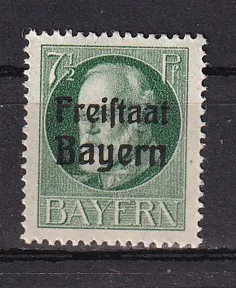 Altdeutschland Bayern  Nr 154 A Falz / Gummimängel / *