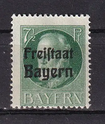 Altdeutschland Bayern  Nr 154 A Falz / Gummimängel / *