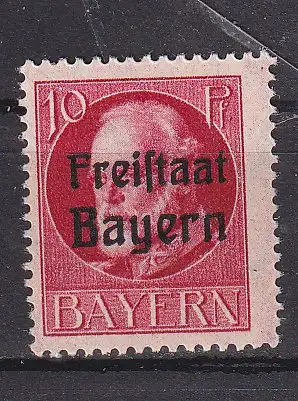 Altdeutschland Bayern  Nr 155 A Falz / Gummimängel / *