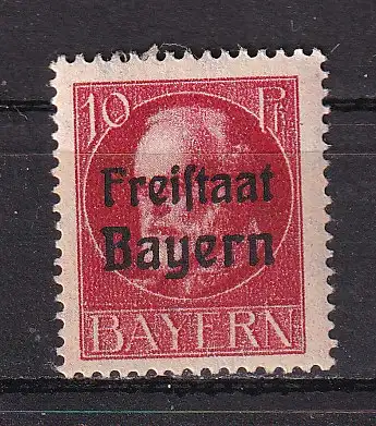 Altdeutschland Bayern  Nr 155 A Falz / Gummimängel / *