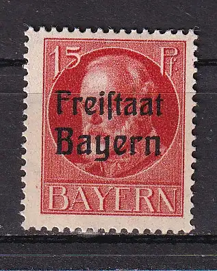 Altdeutschland Bayern  Nr 156 A Falz / Gummimängel / *