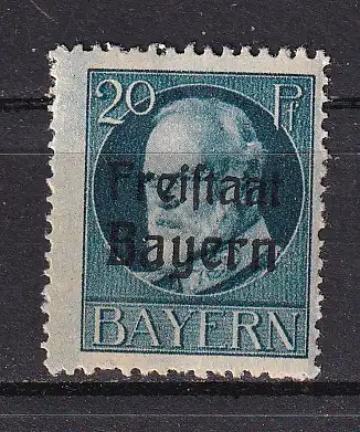 Altdeutschland Bayern  Nr 157 A Falz / Gummimängel / *