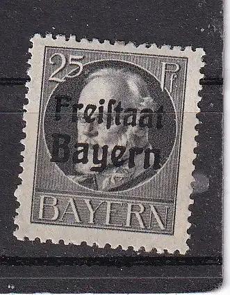 Altdeutschland Bayern  Nr 158 A Falz / Gummimängel / *