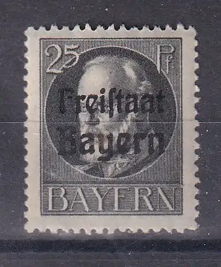 Altdeutschland Bayern  Nr 158 A Falz / Gummimängel / *