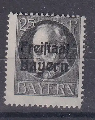 Altdeutschland Bayern  Nr 158 A Falz / Gummimängel / *