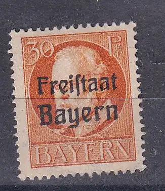 Altdeutschland Bayern  Nr 159 A Falz / Gummimängel / *