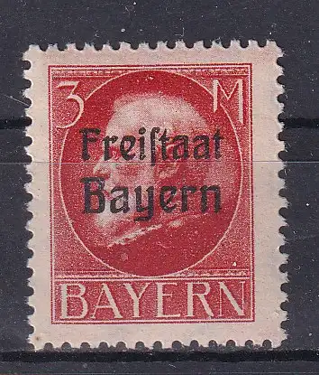 Altdeutschland Bayern  Nr 167 A Falz / Gummimängel / *