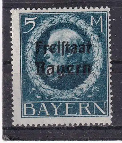 Altdeutschland Bayern  Nr 168 A Falz / Gummimängel / *