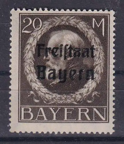 Altdeutschland Bayern  Nr 170 A Falz / Gummimängel / *