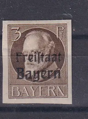 Altdeutschland Bayern  Nr 152 B Falz / Gummimängel / *