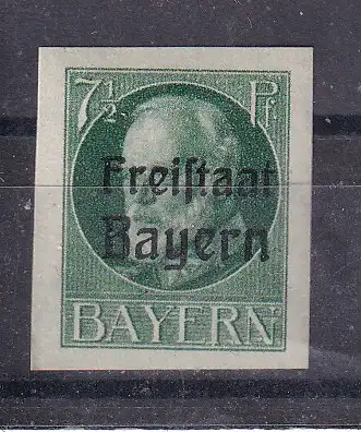 Altdeutschland Bayern  Nr 154 B Falz / Gummimängel / *