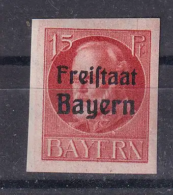 Altdeutschland Bayern  Nr 156 B Falz / Gummimängel / *