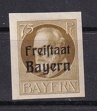 Altdeutschland Bayern  Nr 263 B Falz / Gummimängel / *