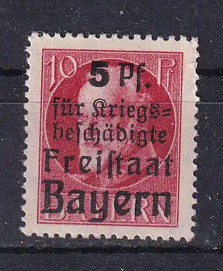 Altdeutschland Bayern  Nr 171 A Falz / Gummimängel / *