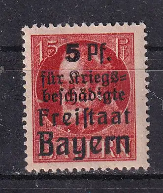 Altdeutschland Bayern  Nr 172 A Falz / Gummimängel / *