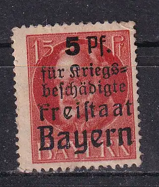 Altdeutschland Bayern  Nr 172 A Falz / Gummimängel / *