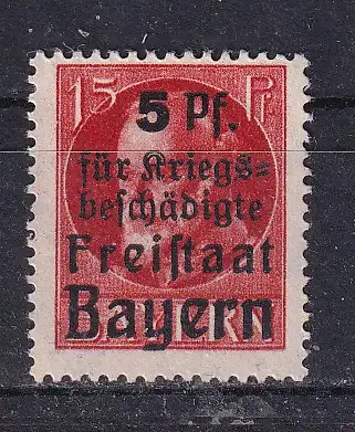 Altdeutschland Bayern  Nr 172 A Falz / Gummimängel / *